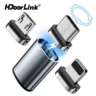 HDoorLink Type C Micro USB Cable Convert Plug Magnetic Cable Adapter Magnetic Charger Cable Connector Mobile Phone Charging Converter