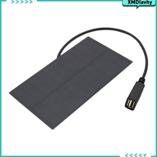 [lavhy] cargador de panel solar de 5.5 v puerto usb policristalino de silicona portátil uso de viaje gps cargador de teléfono para senderismo mochilero