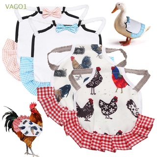 VAGO1 Elástico Sillines de pollo Impresión Ropa Protector de plumas para mascotas Silla de gallina Gran venta Cómodo Protección del ala Suministros de jardinería