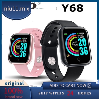niu11.mx Smart Watch vyoo Y68 impermeable frecuencia cardíaca presión arterial Smartwatch para hombres mujeres reloj deportivo