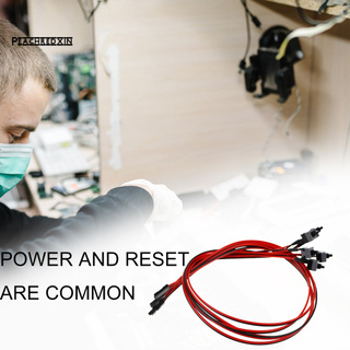 Universal Power Line placa base Reset On/Off botón de reemplazo Cable para PC de escritorio