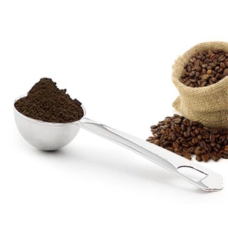 Cuchara larga de acero inoxidable para café, leche en polvo, té, hojas, cuchara automedidora