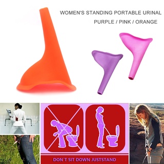 hujiefa Portable Outdoor Travel Camping Women Stand up Pee Soft Silicone Urinal Funnel