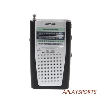 aplaysports mini radio portátil slim radio 2 bandas am fm world receptor dc 3v antena telescópica bc-r20