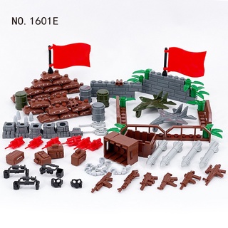 LEGO Military 1601E Weapon Handcuffs Airplane Sandbag Equipment Pack Building Block Boy Educational Toys LEGO Military