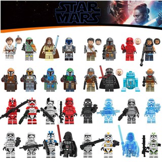 Star Wars The Mandalorian Building Blocks Stormtroopers Darth Vader Phasma Boba Fett Luke Skywalker Minifigures Toys Lego