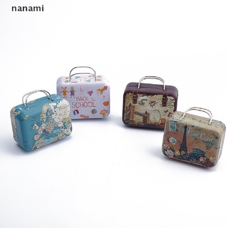 Nana Mini caja De latas Para almacenamiento De Bolsas De dulces pequeñas rectangular retro