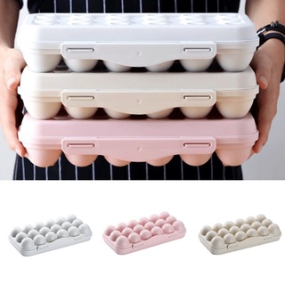 12/18 Grids Egg Holder Tray Storage Refrigerator Fridge Eggs Case Plastic Box Y1Y2 Container A8I2