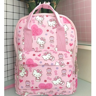 hello kitty pu bolso de dibujos animados rosa impermeable mamá bolsa de viaje