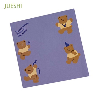JUESHI Regalo Papeleria Notas adhesivas Suministros escolares Planificador de osos Bloc de notas|50 hojas Papel de Corea Adorable para estudiante Almohadillas de escritura Bloc