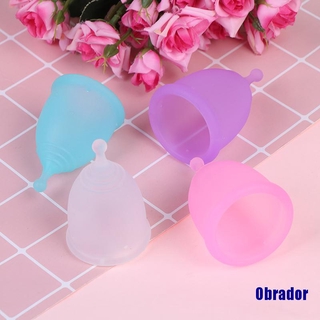 (Obrador) Menstrual cup medical grade soft silicone moon lady period hygiene reusable
