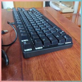 prometion teclado mecánico con cable de juego teclado led moda negro 87 teclas para juego portátil pc pc gamer k87