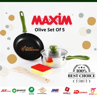 Maxim Olive - juego de 5 utensilios de cocina