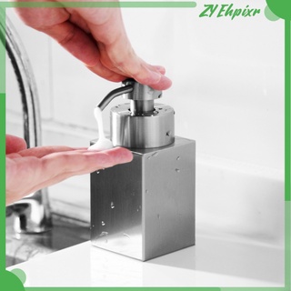 Stainless Steel Empty Lotion Dispenser 200ml Refillable Hand Soap Shampoo Body Wash Bottle for Kitchen Restroom Home