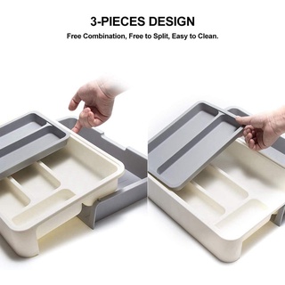 cajón ajustable para utensilios de cocina organizador de almacenamiento multiusos (4)