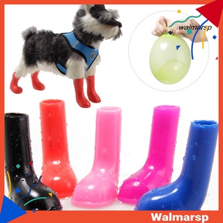 Wmp 4 pzas Bota protectora Para perros elástico no deslizable impermeable Para cachorros
