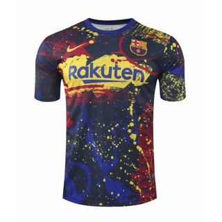 Camiseta de entrenamiento Barcelona 2020 2021 jersey de fútbol jersi entrenamiento tee S-2XL