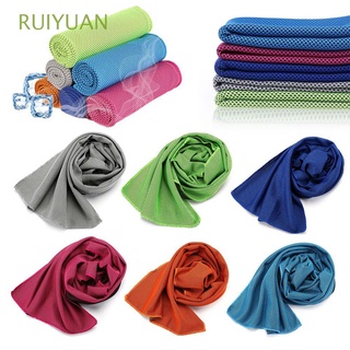 ruiyuan - toalla deportiva para mochileros, secado rápido, enfriamiento rápido, sensación de frío, correr, verano, natación, enfriamiento instantáneo, toalla de hielo, multicolor