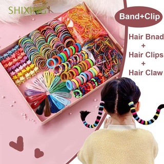 SHIXING Lindo adj. Cinta de distribución Uno. Horquilla Accesorios para cabello Flexible adj. Goma de Goma Niños. Horquilla Moda F. Niña Garra
