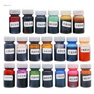 lucky* 20 colores de resina epoxi tinte translúcido resina líquida colorante no tóxico resina epoxi tinta pigmento Kit de resina joyería