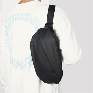 bolsa de pecho masculino ins moda fresco casual simple bolsa de mensajero de los hombres de la moda de la marca de deporte bolsa de personalidad salvaje bolsa de cintura
