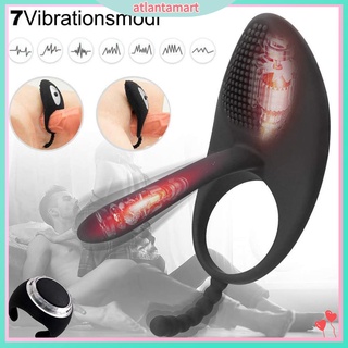 Silicone Penis Cock Ring G Spot Stimulator Vibrator Stick Lovers Flirting Toy