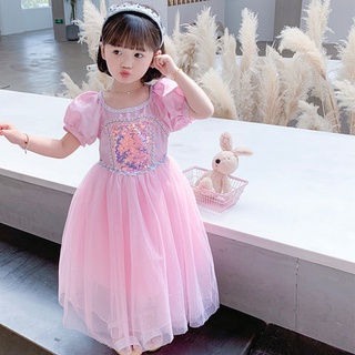 Niños Cosplay vestidos de Disney princesa Frozen 1725 moda Anime niños Cospaly vestidos de dibujos animados ropa de niños niñas vestido de verano regalos