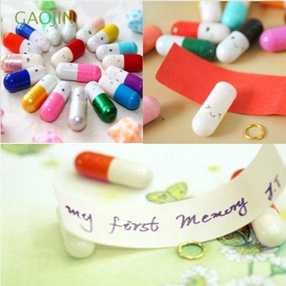 gaojin way cápsula exquisita 50pcs mensaje letra colores múltiples lindo único píldoras de la suerte (1)