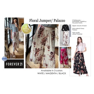 Forever21 Floral 2 estilo Jumper Palazzo Culottes pijama (1)