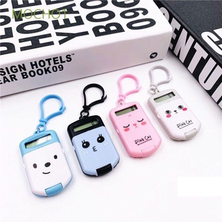 MOCHO1 Portable Calculator Button Battery Stationery Calculating Tool Key Ring Mini Cartoon Student Supplies Ultra-thin Pocket Size School Office Supplies/Multicolor