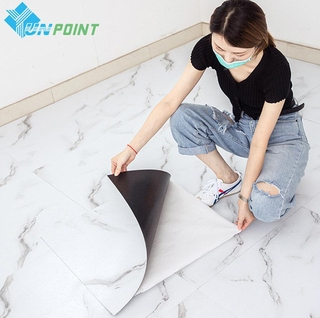 pegatina de suelo autoadhesiva impermeable pvc plástico piso de cuero grueso resistente al desgaste mármol azulejo hogar pegatina de pared