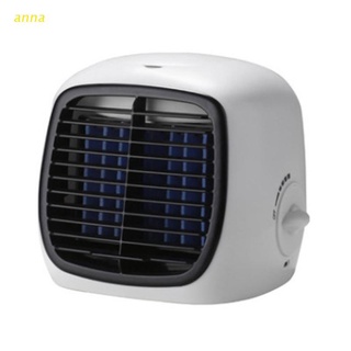 anna 2 en 1 evaporativo portátil aire acondicionado enfriador de agua enfriamiento ventilador sin hoja función de humidificación para habitación, hogar, oficina