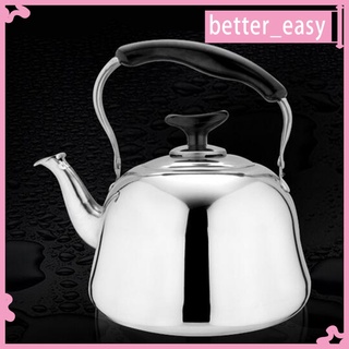 [better_easy] hervidor de té fogones teteras de acero inoxidable tetera silbidos teteras, ligero, de ebullición rápida, gas, eléctrico,