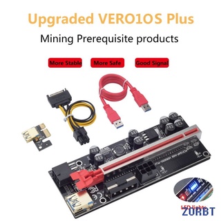 ☞ 2021 Newest PCIE Riser 010s Plus Upgraded Mining Super Version PCIE x16 PCI Express Extension Riser Card for Mining Video Card ZORBT