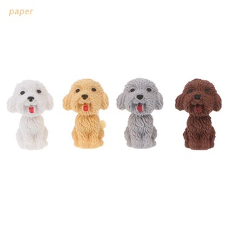papel mini 3d lindo de dibujos animados perro goma lápiz borrador estudiante de la escuela coreano papelería corrección suministros para niños regalos