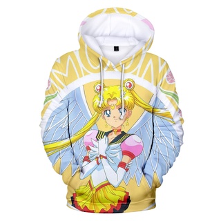 Sailor Moon Hoodies Menchildren Clothes Harajuku Kpop Sailor Moon Hooded Clothing (2)