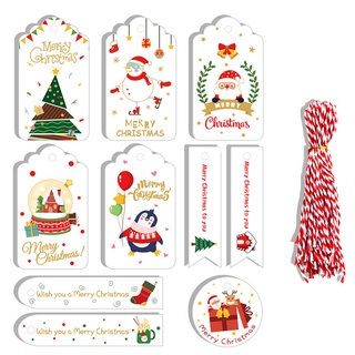 jukming conveniente etiquetas de regalo de navidad festival ambience etiquetas de papel tarjeta hermosa para regalos (2)