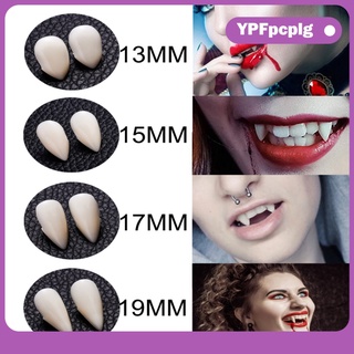 2 dientes falsos blancos zombie colmillos de halloween dientes falsos cosplay fiesta dentadura