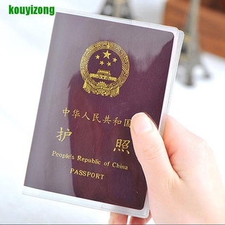 [Kouyi] funda transparente transparente para pasaporte, organizador, tarjeta de identificación, Protector de viaje, 449 m