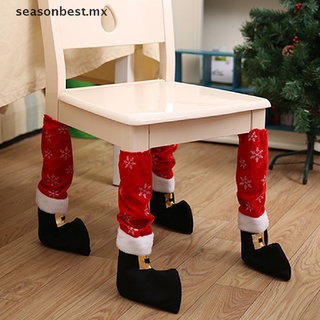 mejor 1pc muebles protección silla pierna calcetines mesa pie cubre decoración de navidad.