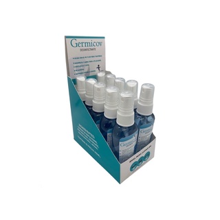 Desinfectante liquido de superficies spray 60ml Germicov practico exhibidor con 10 piezas