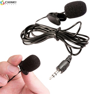 CHINK Portable Microfonos 3.5mm Lavalier MIC Clip en la solapa Smartphones Condensador Mini Wired Manos libres