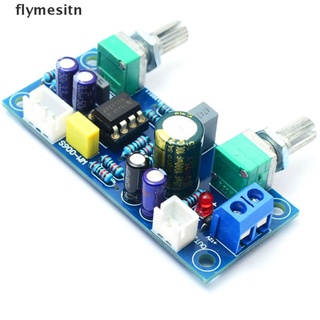 [flymesitn] Low Pass Filter Bass Subwoofer Pre-AMP Amplifier Board Dual Power NE5532 .