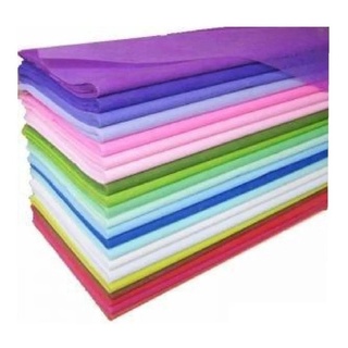 100 pliegos de papel china en colores pastel 10 colores diferentes