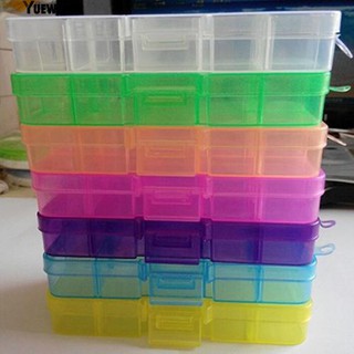 Caja De Joyería Ajustable De Plástico 10 Ranuras Soporte De Cuentas De Pastillas Organizador (1)