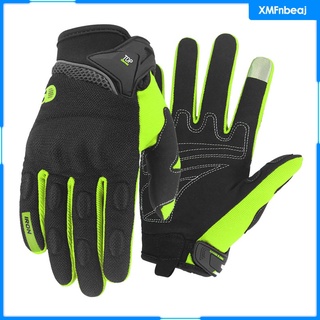 [xmfnbeaj] guantes de conducción de motocicleta para hombres mujeres, pantalla táctil de dedo completo para el verano, guantes de moto transpirables para ciclismo,