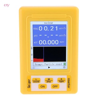 cry br-9c 2in1 digital radiación nuclear detector de radiación geiger contador emf medidor