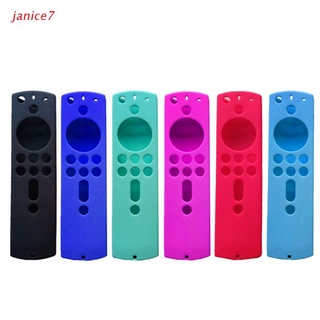janice7 - carcasa protectora de silicona antideslizante para amazon fire tv stick 4k