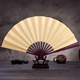 he6mx estilo chino de mano ventilador en blanco tela de seda plegable ventilador fiesta boda decoración 210907 (3)