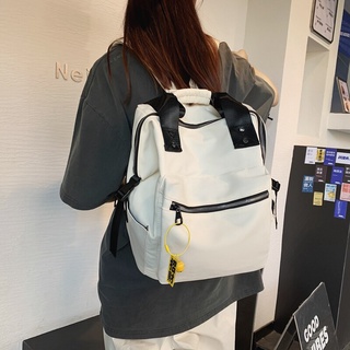 Clásico de Nylon de las mujeres mochila femenina de Color sólido impermeable portátil mochila Kawaii mochila escolar para adolescentes niñas bolsa de viaje